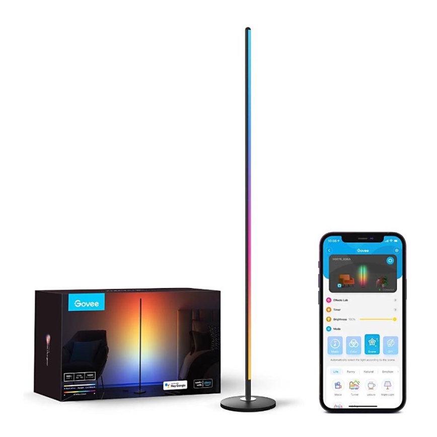 Govee - Lampadaire RGBICW Smart Coin Wi-Fi