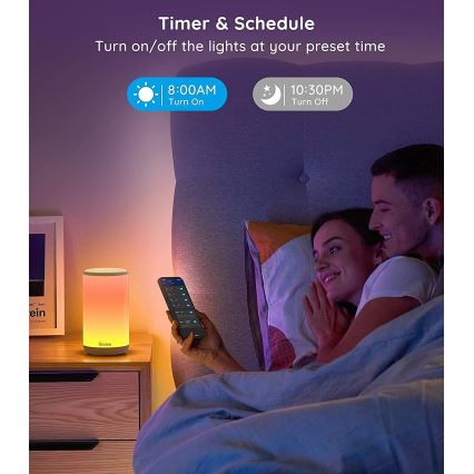 Govee - Lampe de table LED RGBIC à intensité variable AURA 2 2200-6500K Wi-Fi Matter