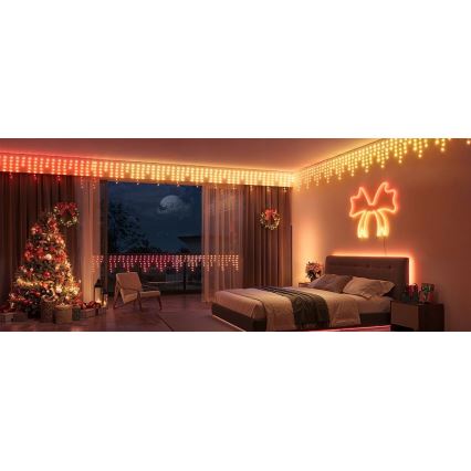 Govee - LED RGBIC Catena da esterno Smart ghiaccioli 10m Wi-Fi Matter IP65