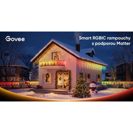 Govee - LED RGBIC Catena luminosa a effetto stalattite per esterni da 10m Wi-Fi Matter IP65