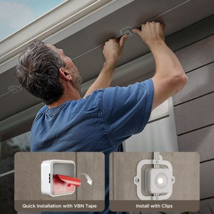 Govee - LED RGBIC Faretti a stringa 30m Wi-Fi Matter IP67