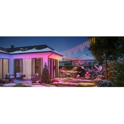 Govee - LED-RGBIC-Lichterkette für den Außenbereich Smart Eiszapfen 10m Wi-Fi Matter IP65
