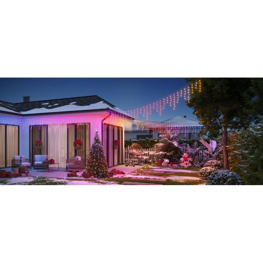 Govee - LED-RGBIC-Lichterkette für den Außenbereich Smart Eiszapfen 10m Wi-Fi Matter IP65