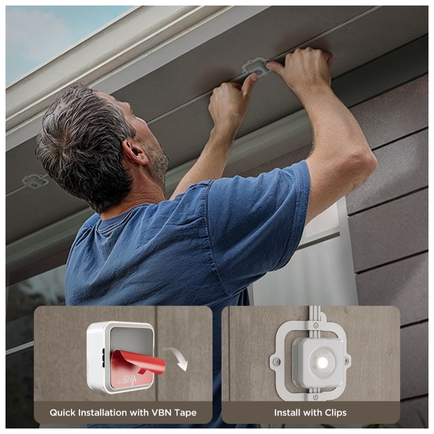 Govee - LED RGBIC Lichterkette mit Downlights 30m Wi-Fi Matter IP67