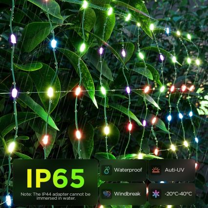 Govee - LED RGBIC Rete luminosa da esterno 143x85cm Wi-Fi Matter IP65
