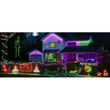 Govee - LED RGBIC Rete per illuminazione esterna 143x85cm Wi-Fi Matter IP65