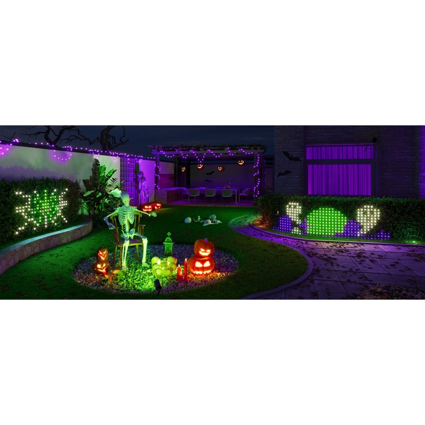 Govee - LED RGBIC Rete per illuminazione esterna 143x85cm Wi-Fi Matter IP65