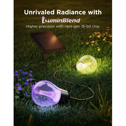 Govee - LED RGBICW Solar-Lichterkette 8xLED/6W/5V Wi-Fi Matter IP67
