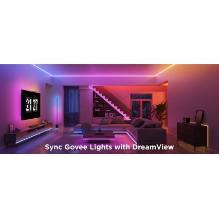 Govee - LED RGBICW Striscia dimmerabile COB 3780 diodi 3m Wi-Fi Matter