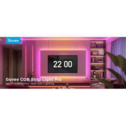Govee - LED RGBICW Striscia dimmerabile COB 3780 diodi 3m Wi-Fi Matter