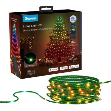 Govee - LED RGBICW Weihnachts-Lichterkette für den Außenbereich 2700-6500K 20m Wi-Fi Matter IP65