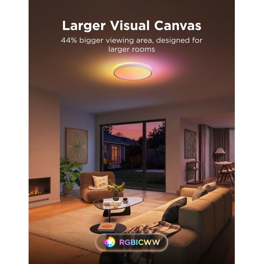 Govee - LED RGBICWW Plafoniera dimmerabile LED/55W/230V Ø 46 cm Matter Wi-Fi