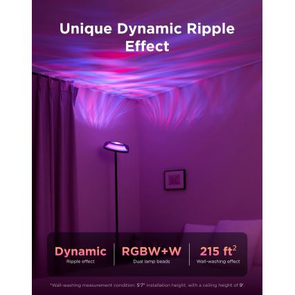 Govee - Lampada da terra dimmerabile LED RGBICWW UPLIGHTER MATTER LED/24W/230V Wi‑Fi