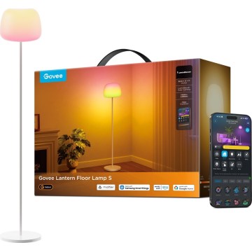 Govee - LED RGBICWW Lampadaire dimmable LANTERN MATTER LED/24W/230V Wi-Fi 160 cm