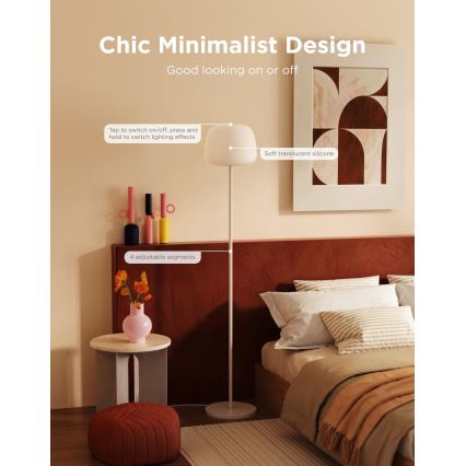Govee - LED RGBICWW Lampadaire dimmable LANTERN MATTER LED/24W/230V Wi-Fi 160 cm