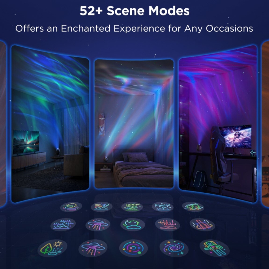 Govee - LED-RGBW-Projektor Galaxy Light Pro Wi-Fi Matter