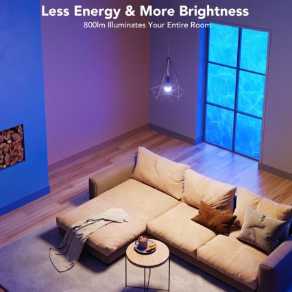 Govee - Ampoule LED RGBWW dimmable Smart MATTER E27/12W/230V 2700-6500K Wi-Fi