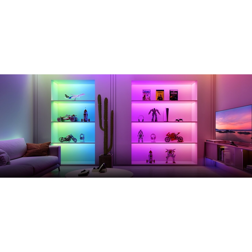 Govee - LED RGBWWIC Striscia dimmerabile Striscia Lampada 2 Pro 5m Wi-Fi Matter