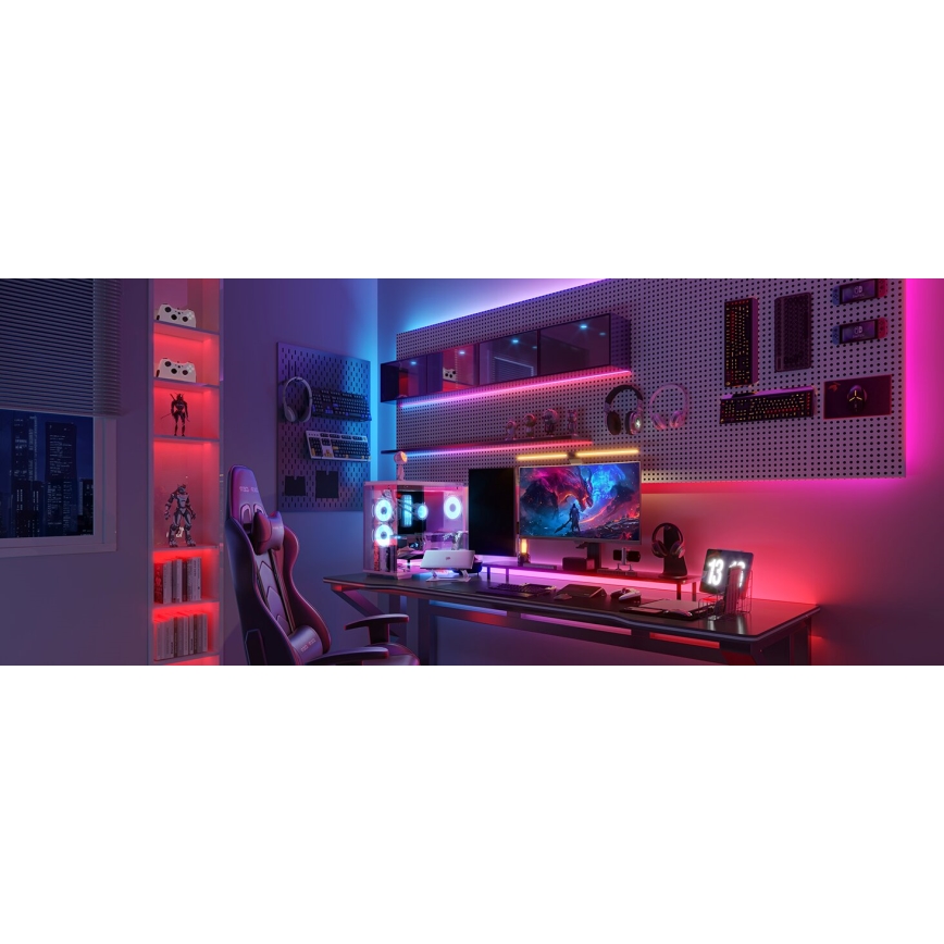 Govee - LED RGBWWIC Striscia dimmerabile Striscia Lampada 2 Pro 5m Wi-Fi Matter