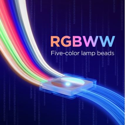 Govee - LED RGBWWIC Striscia dimmerabile Striscia Lampada 2 Pro 5m Wi-Fi Matter