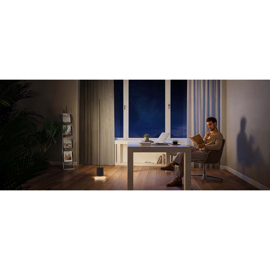 Govee - Dimmbare LED-Stehleuchte mit Lautsprecher Pro RGBICWW 2200-6500K Wi-Fi + Fernbedienung