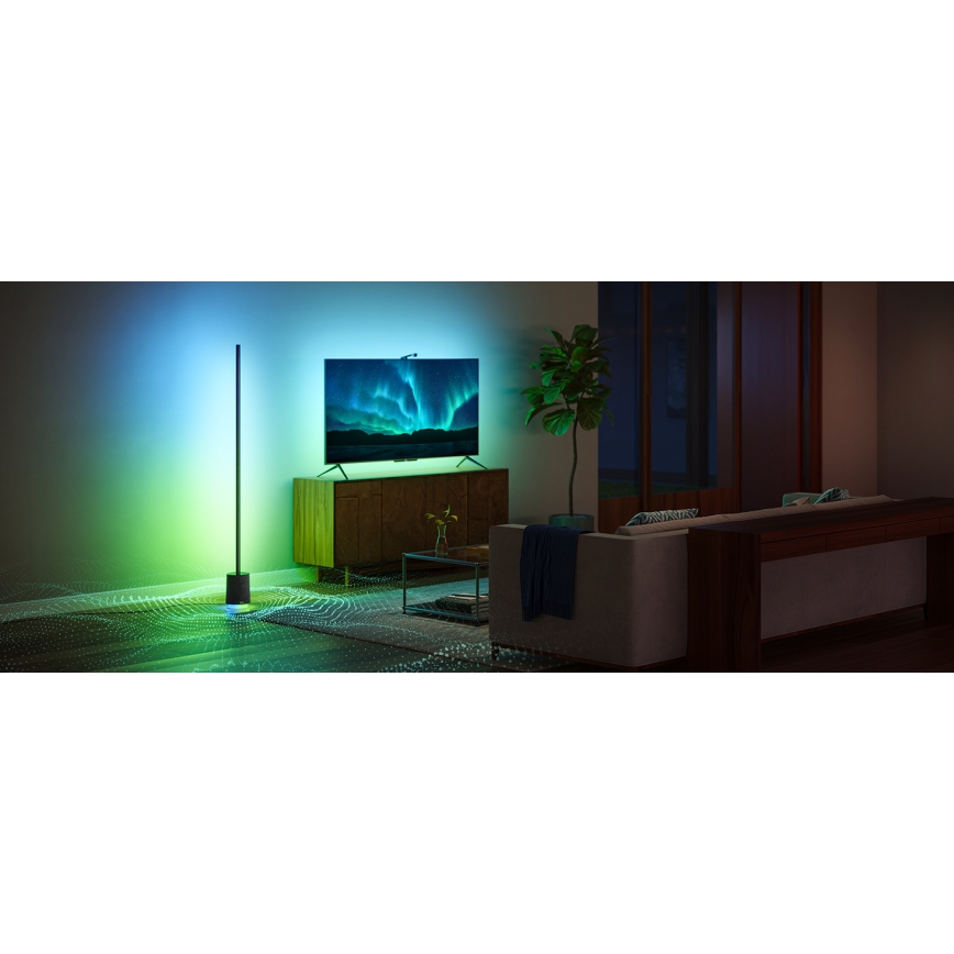 Govee - Dimmbare LED-Stehleuchte mit Lautsprecher Pro RGBICWW 2200-6500K Wi-Fi + Fernbedienung