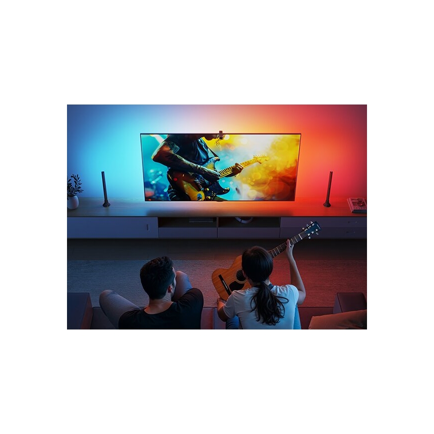 Govee - LOT 2x Rétroéclairage Backlight TV 55-65" SMART LED RGBICW Wi-Fi