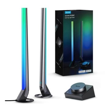 Govee - Lot de 2 panneaux LED RGBIC Smart Gaming Wi-Fi + Smart Dual noir + télécommande