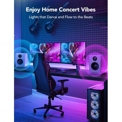 Govee - M1 PRO PREMIUM Smart RGBICW+ Striscia LED 2m Wi-Fi Matter