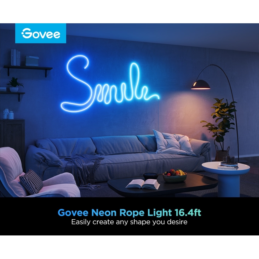 Govee - Neon 2 MATTER pieghevole Striscia LED 5m RGBIC Wi-Fi IP67