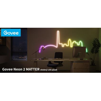 Govee - Neon 2 MATTER pieghevole Striscia LED 5m RGBIC Wi-Fi IP67