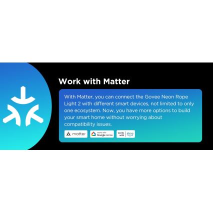 Govee - Neon 2 MATTER pieghevole Striscia LED 5m RGBIC Wi-Fi IP67
