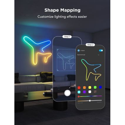 Govee - Neon 2 MATTER ruban LED flexible 3m RGBIC Wi-Fi