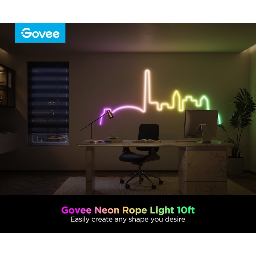 Govee - Neon 2 MATTER ruban LED flexible 3m RGBIC Wi-Fi