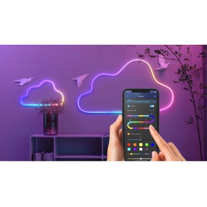 Govee - Neon SMART pieghevole Striscia LED RGBIC 2m Wi-Fi IP67