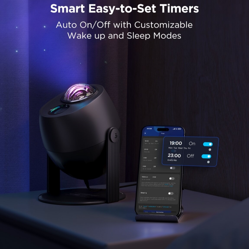 Govee - Projecteur de lumière LED RGBW Galaxy Pro Wi-Fi Matter