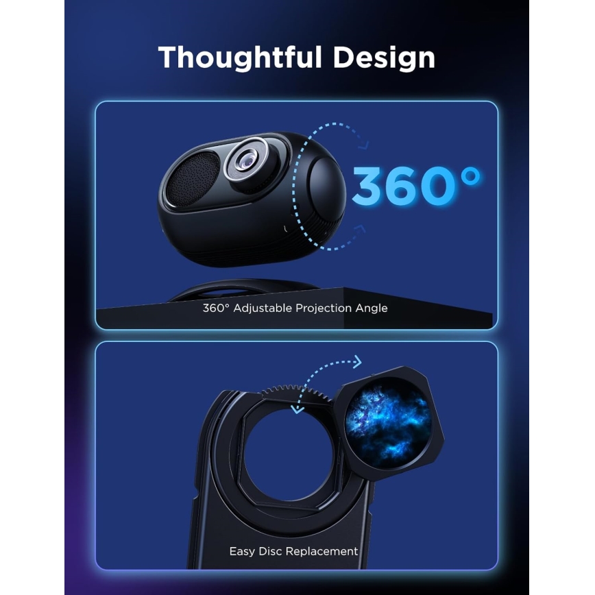 Govee - Projecteur Galaxy Light 2 Pro Matter avec haut-parleur Wi‑Fi
