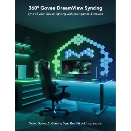 Govee - Rétro-éclairage de table néon LED 3m RGBIC Wi-Fi