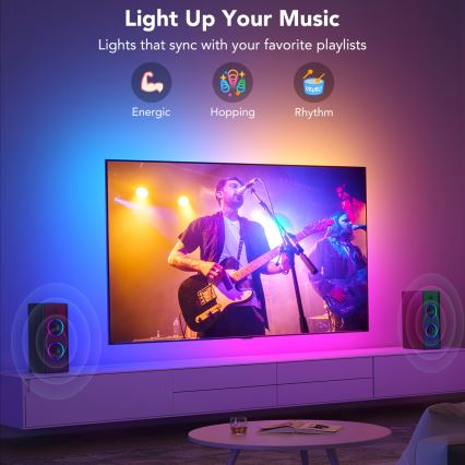 Govee - Rétroéclairage LED intelligent RGBIC Wi-Fi pour TV 55-65