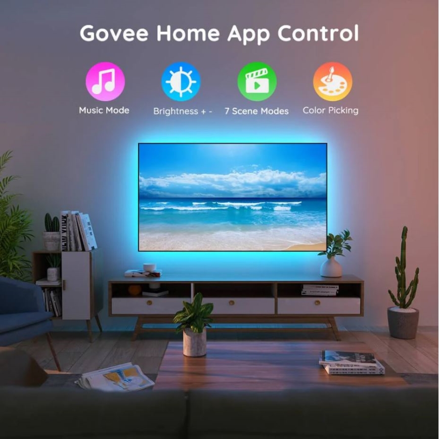 Govee - Rétroéclairage TV 46-60" SMART LED RGB + télécommande