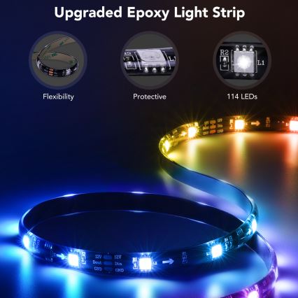 Govee - Retroilluminazione LED SMART per TV 55-65 RGBIC Wi-Fi