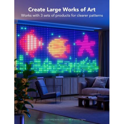 Govee - RGBIC Curtain Lampada 520 LED 1,5x2m Wi-Fi IP65