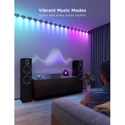 Govee - RGBIC LED Faretti a stringa 5m Wi-Fi