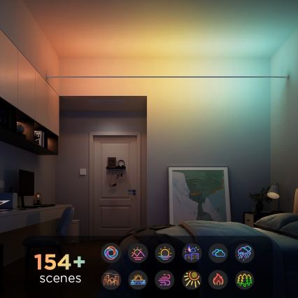 Govee – RGBICWW hängender LED-Streifen, 36 W / 24 V, 4 m, Skyline Matter, WLAN