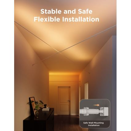 Govee – RGBICWW hängender LED-Streifen, 36 W / 24 V, 4 m, Skyline Matter, WLAN