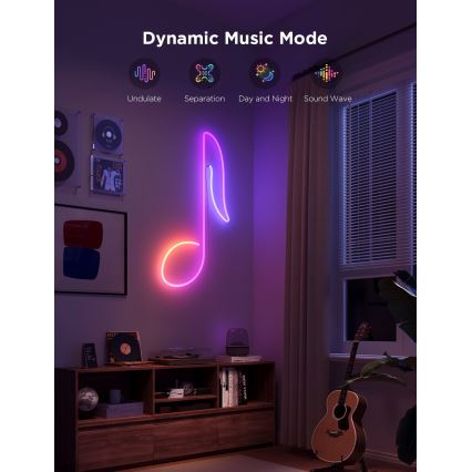 Govee - Ruban LED flexible Neon 2 MATTER 3m RGBIC Wi-Fi IP67