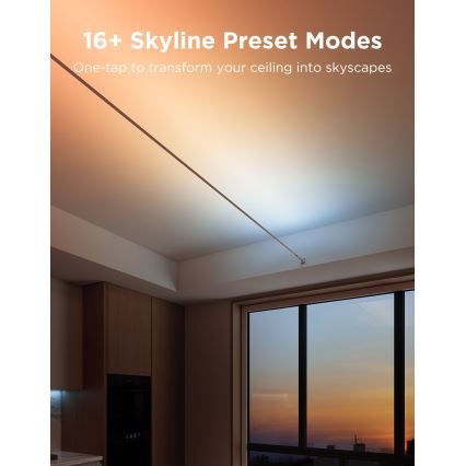 Govee - Ruban LED suspendu RGBICWW 36W/24V 4 m Skyline Matter Wi-Fi