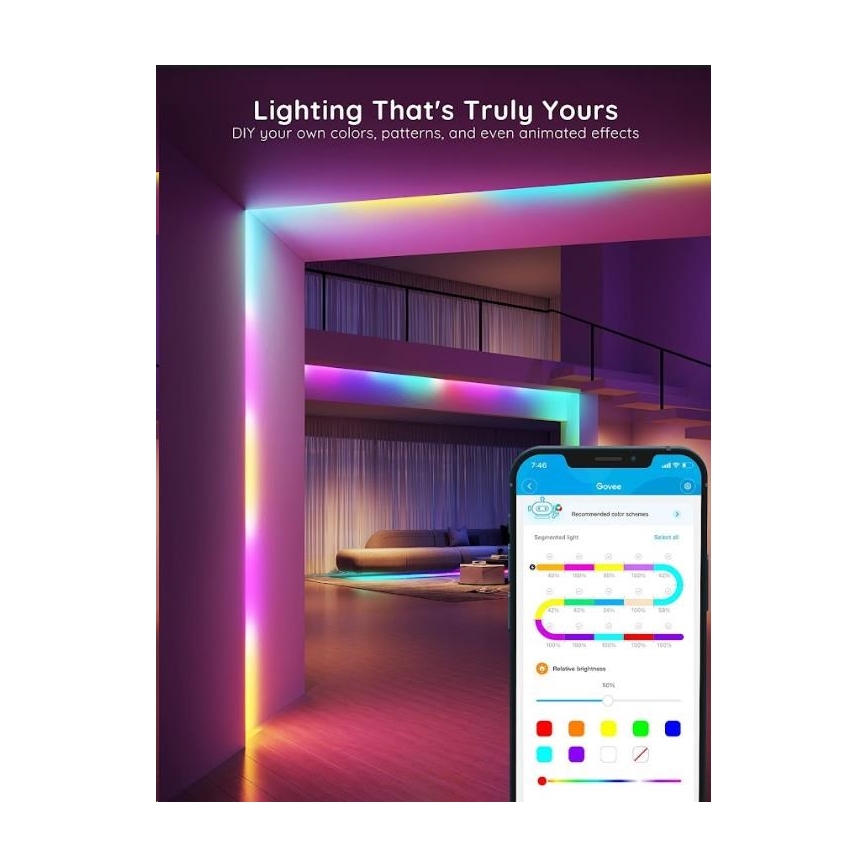 Govee - Ruban Wi-Fi RGBIC Smart PRO LED 5m