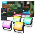 Govee - Set mit 4 dimmbaren LED-Strahlern RGBICWW, 24W/230V, IP66, matt, Wi-Fi