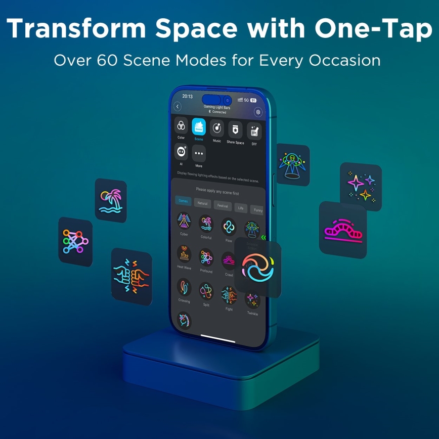 Govee - Smart RGBIC Gaming Pro Lichtpaneele Matter Wi-Fi